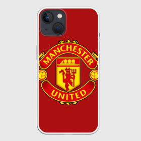 Чехол для iPhone 13 с принтом Manchester United F.C. в Кировске,  |  | manchester | manchester united | mu | клубы | футбол