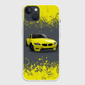 Чехол для iPhone 13 с принтом БМВ | ЖЕЛТЫЙ ПЕРФОРМАНС в Кировске,  |  | auto | auto sport | autosport | bmw | bmw performance | m | mka | performance | авто спорт | автомобиль | автоспорт | ам | бмв | бэха | желтый | желтый перформанс | машина | мка