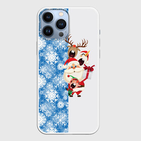 Чехол для iPhone 13 Pro Max с принтом Подарок от Санты в Кировске,  |  | christmas | merry christmas | santa claus | гном | дед мороз | ёлка | зима | мороз | новый год | олень | подарок | праздник | рождество | с новым годом | санта клаус | снеговик | снегурочка | снежинки