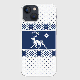 Чехол для iPhone 13 mini с принтом Северный Олень (звезда) в Кировске,  |  | merry christmas | алатырь | бабушкин свитер | ёлка | животное | зверь | лось | новый год | обережная вышивка | олень | орнамент | охота | подарок | рогач | рождество | свитер | свитер с оленями