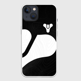 Чехол для iPhone 13 с принтом DESTINY 2 LOGO WHITE в Кировске,  |  | bungie | cayde 6 | cyd6 | destiny | destiny 2 | forsaken | gambit | ghost | hunter | light | mara sov | titan | warlock | банги | варлок | габмит | дестини | дестини 2 | зур | кейд | кейд 6 | коро | мара сов | отвергнутые 