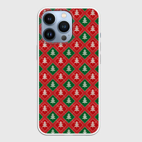 Чехол для iPhone 13 Pro с принтом Ёлочки (красно зелёные) в Кировске,  |  | merry christmas | бабушкин свитер | дед мороз | ёлка | елочные шары | новогодний подарок | новый год | подарок | природа | рождество | свитер | свитер с ёлками | снежинки