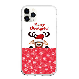 Чехол для iPhone 11 Pro Max матовый с принтом Оленёнок (Merry Christmas) в Кировске, Силикон |  | merry christmas | santa claus | дед мороз | ёлка | зверь | зима | лось | мороз | новогодние олени | новый год | оленёнок бэмби | оленёнок рудольф | олень | подарок | празд | рождество | с новым годом | сантаклаус