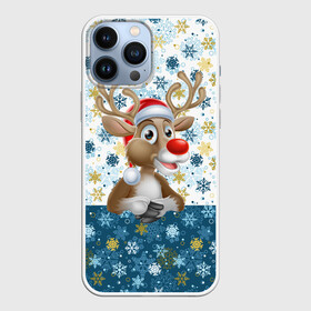 Чехол для iPhone 13 Pro Max с принтом Весёлый Оленёнок в Кировске,  |  | christmas | santa claus | дед мороз | ёлка | зима | игрушки | лось | мороз | новогодние олени | новый год | оленёнок бэмби | оленёнок рудольф | олень | подарок | праздник | рождество | с новым годом | сантаклаус