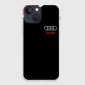 Чехол для iPhone 13 mini с принтом АУДИ ЛОГО | AUDI GEOMETRY RED STRIPES LINE в Кировске,  |  | audi | auto | rs | sport | авто | автомобиль | автомобильные | ауди | бренд | марка | машины | спорт