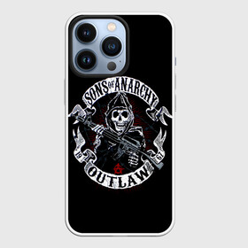 Чехол для iPhone 13 Pro с принтом SOA Outlow в Кировске,  |  | biker | bikers | son of anarchy | байкер | байкеры | сериал | сериалы | сыны анархии