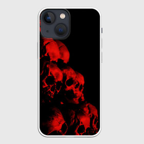 Чехол для iPhone 13 mini с принтом Черепа свалка в Кировске,  |  | halloween | hard metall | metal | metall | rock | skull | альтернатива | череп