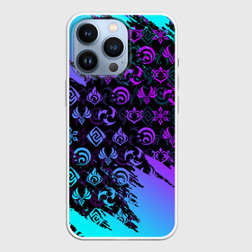 Чехол для iPhone 13 Pro с принтом GENSHIN NEON PATTERN SYMBOL   НЕОН ЭМБЛЕМЫ в Кировске,  |  | Тематика изображения на принте: amber | anime | genshin impact | girl | jean | lisa | paimon | xiao | zelda | анемо | аниме | геншен импакт | геншин импакт | геншин эмпакт | геншинимпакт | девушка | игры | кли | лиза | паймон | пеймон | персонажи | сяо | тян