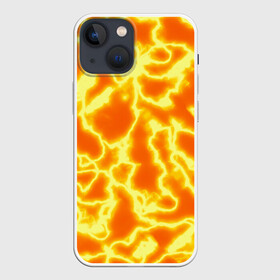 Чехол для iPhone 13 mini с принтом Огненная вспышка в Кировске,  |  | abstract | fire | flame | flash | gradient | lightning | neon | orange | абстракция | в огне | взрыв | вспышка | горящий | градиент | лава | молния | неоновый | огненные молнии | огонь | оранжевый принт | переливы | пламя | пожар