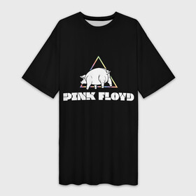 Платье-футболка 3D с принтом PINK FLOYD PIG в Кировске,  |  | Тематика изображения на принте: pig | pink floyd | артрок | группа | музыка | пинк флойд | поросенок | прогрессивный рок | протопрог | психоделический рок | рок | рок группа | свинья | спейсрок | эйсидрок | экспериментальный рок