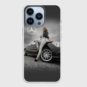 Чехол для iPhone 13 Pro с принтом Девушка за рулем Мерседеса в Кировске,  |  | beauty | car | germany | girl | mercedes | автомобиль | германия | девушка | красавица | мерседес | престиж | тачка | точило | фигура