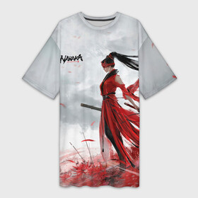 Платье-футболка 3D с принтом Naraka BP в Кировске,  |  | battle royal | game | games | naraka bladepoint | блэйд поинт | игра | игры | королевская битва | нарака блэйдпоинт