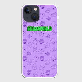 Чехол для iPhone 13 mini с принтом Pattern EDDSWORLD в Кировске,  |  | головы | надпись | паттерн | персонажи | узор