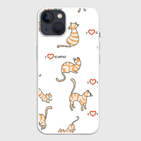 Чехол для iPhone 13 с принтом Кот   моя любовь в Кировске,  |  | cat | звери | кот | котенок | котик | коты | кошка | кошки