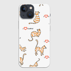 Чехол для iPhone 13 mini с принтом Кот   моя любовь в Кировске,  |  | cat | звери | кот | котенок | котик | коты | кошка | кошки