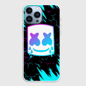 Чехол для iPhone 13 Pro Max с принтом MARSHMELLO NEON: МАРШМЕЛЛО НЕОН. в Кировске,  |  | america | dj | halloween | marshmello | marshmello halloween | usa | америка | маршмелло | маршмелло хеллоуин | хеллоуин