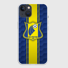 Чехол для iPhone 13 с принтом ФК Ростов в Кировске,  |  | background | football | football club | rostov | sports | texture | ростов | рпл | спорт | текстура | фон | футбол | футбольный клуб