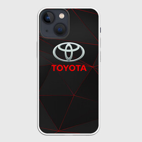 Чехол для iPhone 13 mini с принтом [Toyota] Тонкие линии неона в Кировске,  |  | auto | sport | toyota | авто | автомобиль | бренд | спорт | тойота