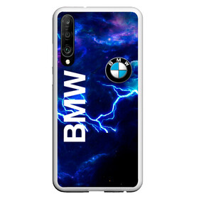 Чехол для Honor P30 с принтом [BMW] Синяя молния в Кировске, Силикон | Область печати: задняя сторона чехла, без боковых панелей | Тематика изображения на принте: bmw | bmw performance | m | motorsport | performance | бмв | моторспорт