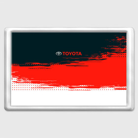 Магнит 45*70 с принтом [Toyota] Texture в Кировске, Пластик | Размер: 78*52 мм; Размер печати: 70*45 | auto | sport | texture | toyota | авто | автомобиль | бренд | спорт | текстура | тойота