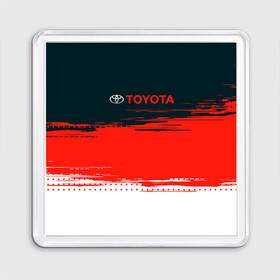 Магнит 55*55 с принтом [Toyota] Texture в Кировске, Пластик | Размер: 65*65 мм; Размер печати: 55*55 мм | auto | sport | texture | toyota | авто | автомобиль | бренд | спорт | текстура | тойота