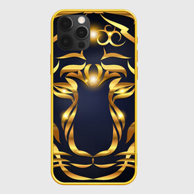 Чехол для iPhone 12 Pro с принтом Золотой символ года Тигр в Кировске, силикон | область печати: задняя сторона чехла, без боковых панелей | в чем встречать новый год | золотой узор | идея подарка на новый год | подарок на новый год | символ нового года | тигр золотой | тигр символ года 2022 | узоры из золота