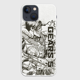 Чехол для iPhone 13 mini с принтом Gears 5 (Gears of War)  Кейт Диаз в Кировске,  |  | gears 5 | gears of war | винтовка лансер | игры | кейт диаз | череп | шестнрёнка