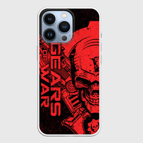 Чехол для iPhone 13 Pro с принтом Gears 5   Gears of War в Кировске,  |  | gears 5 | gears of war | винтовка лансер | игры | череп | шестерёнка