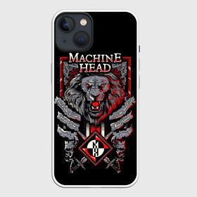 Чехол для iPhone 13 с принтом Machine Head   Lion Heart в Кировске,  |  | Тематика изображения на принте: heavy metal | lion heart | machine head | metal | грув метал | группы | метал | музыка | рок | трэш метал | хэви метал