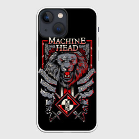 Чехол для iPhone 13 mini с принтом Machine Head   Lion Heart в Кировске,  |  | Тематика изображения на принте: heavy metal | lion heart | machine head | metal | грув метал | группы | метал | музыка | рок | трэш метал | хэви метал