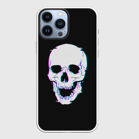 Чехол для iPhone 13 Pro Max с принтом Неоновый светящийся череп в Кировске,  |  | bone | bones | color | glow | halloween | light | neon | skeleton | skull | кости | кость | неон | неоновый | свет | свечение | скелет | хэллоуин | цвет | череп
