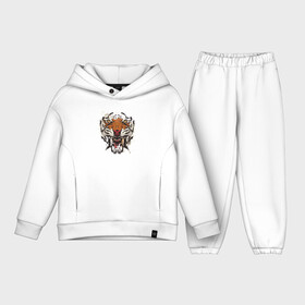 Детский костюм хлопок Oversize с принтом Angry Tiger watercolor в Кировске,  |  | 2022 | 2022 год | happy new year | santa | год тигра | дед мороз | каникулы | мороз | новогодний свитер | новый год | новый год 2022 | новый год тигра | оливье | праздник | рождество | санта клаус | свитер новогодний