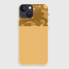 Чехол для iPhone 13 mini с принтом Песочный в Кировске,  |  | желтый | камуфляж | песочный | пестрое | яркий