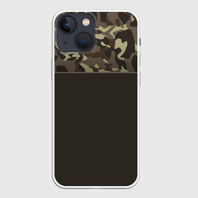 Чехол для iPhone 13 mini с принтом Камуфляж 3.0 в Кировске,  |  | военное | зеленое | камуфляж | пестрый | яркий