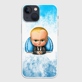 Чехол для iPhone 13 mini с принтом Босс Молокосос (+спина) в Кировске,  |  | Тематика изображения на принте: boss baby | cartoon | the boss baby | босс молокосос | малой | мелкий | молокосос | мултик | мульт | мультфильм | пёсико