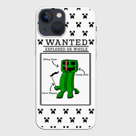 Чехол для iPhone 13 mini с принтом Внутреннее строение Крипера | Minecraft в Кировске,  |  | craft | creep | creeper | keeper | mine | minecraft | бесшумный мобкамикадзе | блоки | добывать | зелёное четырёхногое существо | зелёный | компьютерная игра | крафт | крипер | кубики | майн | майнкрафт | манкрафт