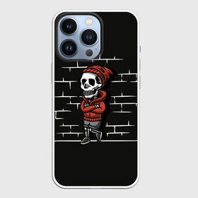 Чехол для iPhone 13 Pro с принтом Skeleton | Скелет в Кировске,  |  | dead | death | halloween | horrors | monster | night | okay | scare | skeleton | skull | you dont got the guts | мертвый | монстр | ночь | скелет | ужастики | ужасы | хэллоуин | череп