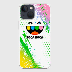 Чехол для iPhone 13 mini с принтом Toca Boca: Улыбашка. в Кировске,  |  | toca boca | toca life world | игра | тока бока | тока бока лайф | туса воса