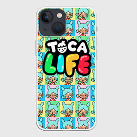 Чехол для iPhone 13 mini с принтом Toca Boca logo | Тока Бока Рита в Кировске,  |  | toca boca | детская игра | игра | лого | логотип | персонажи | прикоснуться ко рту | рита | тока бока