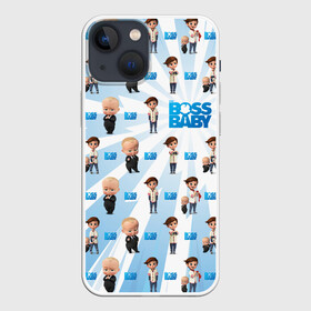 Чехол для iPhone 13 mini с принтом Boss Baby (pattern) в Кировске,  |  | baby | babycorp | boss | босс | бэбикорп | молокосос | темплтон | тим