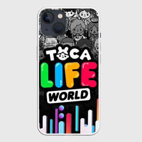 Чехол для iPhone 13 с принтом TOCA LIFE WORLD   ТОКА ЛАЙФ ВОРЛД   ГРАДИЕНТ в Кировске,  |  | Тематика изображения на принте: gradient | leon | nari | rita | toca life | toca life world | zeke | градиент | зик | леон | нари | полосы | разноцветный | рита | тока лайф ворлд | цветной