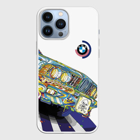 Чехол для iPhone 13 Pro Max с принтом Бэха в стиле поп арт в Кировске,  |  | bmw | car | color | paint | pop art | skull | автомобиль | бмв | краска | поп арт | тюнинг | цвет | череп