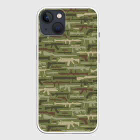 Чехол для iPhone 13 с принтом Оружие (камуфляж) в Кировске,  |  | 23 февраля | 9 мая | camouflage | military | автомат | армия | боец | вдв | винтовка | вмф | воин | война | вооруженные силы | гранатомет | гру | защитник отечества | калашников | камуфляж | кгб | мвд | милитари | мчс