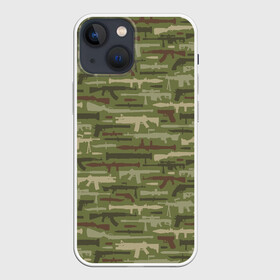 Чехол для iPhone 13 mini с принтом Оружие (камуфляж) в Кировске,  |  | 23 февраля | 9 мая | camouflage | military | автомат | армия | боец | вдв | винтовка | вмф | воин | война | вооруженные силы | гранатомет | гру | защитник отечества | калашников | камуфляж | кгб | мвд | милитари | мчс