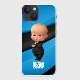 Чехол для iPhone 13 mini с принтом Босс молокосос в костюме в Кировске,  |  | baby | boss | boss baby | босс | босс молокосос | маленький босс | малыш | мальчик | молокосос | ребенок