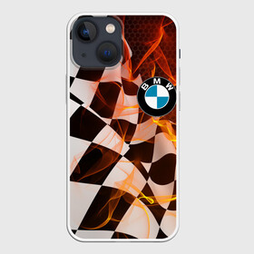 Чехол для iPhone 13 mini с принтом BMW RACING   FIRE RACING в Кировске,  |  | bmw | fire | m performance | m style | racing | sport | x3 | x5 | x6 | x7 | авто | автомобиль | беха | бмв | бумер | гонки | м пакет | м перформанс | огонь | спорт