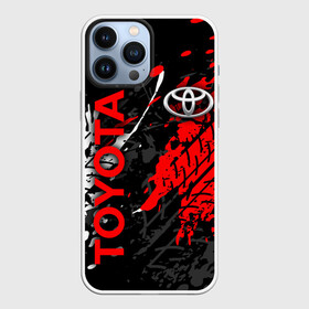 Чехол для iPhone 13 Pro Max с принтом TOYOTA RED   TOYOTA SPORT в Кировске,  |  | camry | corolla | race | sport | toyota | авто | автомобиль | камри | корола | красный | спорт | тойота