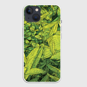 Чехол для iPhone 13 с принтом Растительная жизнь   Хоста в Кировске,  |  | весенний | зеленый | листья | растения | салатовый | свежий | хоста | цветы