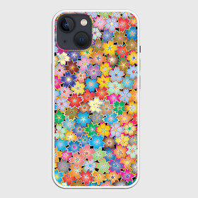 Чехол для iPhone 13 с принтом цветы цветочки в Кировске,  |  | 8март | вечеринка | диджей | диско | квест | луг | март | паттерн | танцпол | техно | транс | цветы