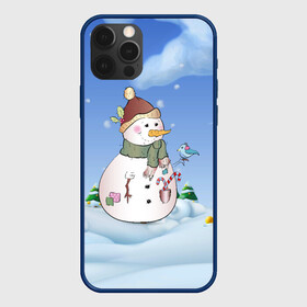 Чехол для iPhone 12 Pro Max с принтом Веселый Снеговичок в Кировске, Силикон |  | Тематика изображения на принте: 2022 | новогодний | новый год | рождество | снег | снеговик